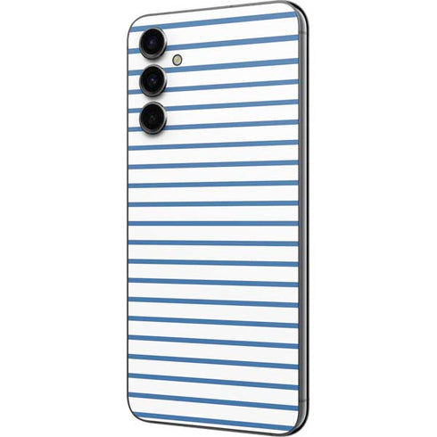 Blue and White Stripes Galaxy A14 5G Skin